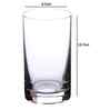 Set of 6 Crystal Lead Free Glass 275ml Juice Glasses