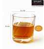 Set of 6 Crystal Lead Free Glass 280ml Whiskey Glasses