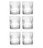 Set of 6 Crystal Lead Free Glass 305ml Royal Whiskey Glasses