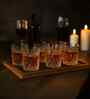 Set of 6 Crystal Lead Free Glass 340ml Whiskey Glasses