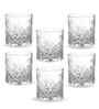 Set of 6 Crystal Lead Free Glass 340ml Whiskey Glasses