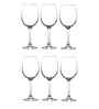 Set of 6 Crystal Lead Free Glass 350ml Stemmed Wine Glasses