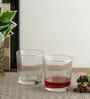 Set of 6 Crystal Lead Free Glass 350ml Whiskey Glasses