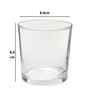 Set of 6 Crystal Lead Free Glass 350ml Whiskey Glasses