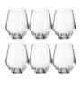 Set of 6 Crystal Lead Free Glass 350ml Whiskey Glasses