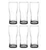 Set of 6 Crystal Lead Free Glass 360ml Beer Glasses