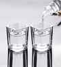 Set of 6 Crystal Lead Free Glass 75ml Shot Glasses