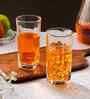 Set of 6 Cut Designed Water Jucie Glass