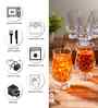 Set of 6 Cut Diamond Shaped Water & Juice Glass