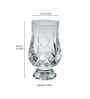 Set of 6 Cut Diamond Shaped Water & Juice Glass