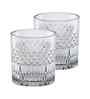 Set of 6 Diamond Cut Designed Water Juice Glass