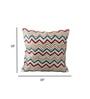 Set of 6 Embroidered Chevron Throw Cushion Covers (18x18)