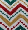 Set of 6 Embroidered Chevron Throw Cushion Covers (18x18)