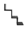 Set Of 6 Engineered Wood Ladder Wall Shelf In Coffee Brown Colour