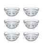 Set of 6 Glass Round Shaped Bowls