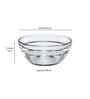 Set of 6 Glass Round Shaped Bowls