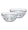 Set of 6 Glass Round Shaped Bowls