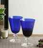 Set of 6 Green Crystal Lead Free Glass 380ml Cocktail Glasses