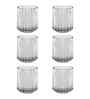 Set of 6 Liner Shaped Water Juice Glass