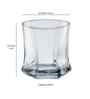 Set of 6 Liner Shaped Water Juice Glass