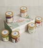 Set Of 6 Multicolor Wax Glass Jar Scented Candle Perfect For Gifting And Home Decoration