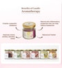 Set Of 6 Multicolor Wax Glass Jar Scented Candle Perfect For Gifting And Home Decoration