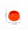 (Set of 6) Orange Ceramic Mini Dip Bowl