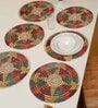 Set of 6 Pure Cotton Geometric Print Digitally Printed Table Runners