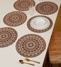 Set of 6 Pure Cotton Geometric Print Digitally Printed Table Runners