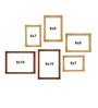 Set of 6 Pure Wooden Wall Photo Frame