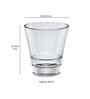 Set of 6 Round Conical Shaped Water Juice Glass
