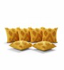 Set of 6 Sunny Yellow Tufted Throw Cushion Covers (18x18)