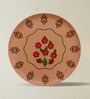 Set of 6 Terracotta Floral Mandala Metallic Wall Plates