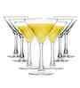 Set of 6 Transaprent Crystal Lead Free Glass 190ml Martini Glasses