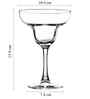 Set of 6 Transparent Crystal Lead Free Glass 240ml Margarita Glasses