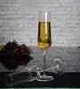 Set of 6 Transparent Crystal Lead Free Glass 250ml Champagne Flute