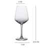 Set of 6 Transparent Crystal Lead Free Glass 250ml Wine Glasses