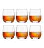 Set of 6 Transparent Crystal Lead Free Glass 350ml Whiskey Glasses