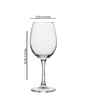 Set of 6 Transparent Crystal Lead Free Glass 350ml Wine Glasses