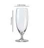 Set of 6 Transparent Crystal Lead Free Glass 380ml Beer Glasses