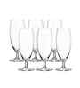 Set of 6 Transparent Crystal Lead Free Glass 380ml Beer Glasses