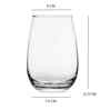Set of 6 Transparent Crystal Lead Free Glass 400ml Wine Glasses