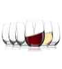 Set of 6 Transparent Crystal Lead Free Glass 400ml Wine Glasses