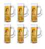 Set of 6 Transparent Crystal Lead Free Glass 450ml Cocktail Beer Mugs