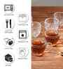 Set of 6 Transparent Glass Mugs