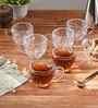Set of 6 Transparent Glass Mugs