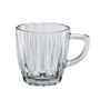 Set of 6 Transparent Glass Mugs