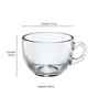 Set of 6 Transparent Glass Mugs