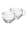 Set of 6 Transparent Glass Mugs