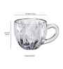 Set of 6 Transparent Glass Mugs